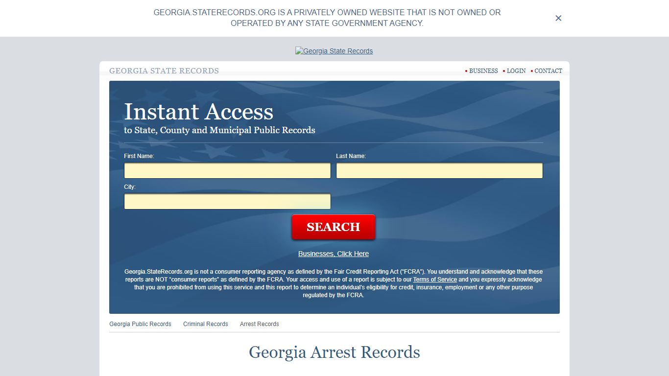 Georgia Arrest Records | StateRecords.org